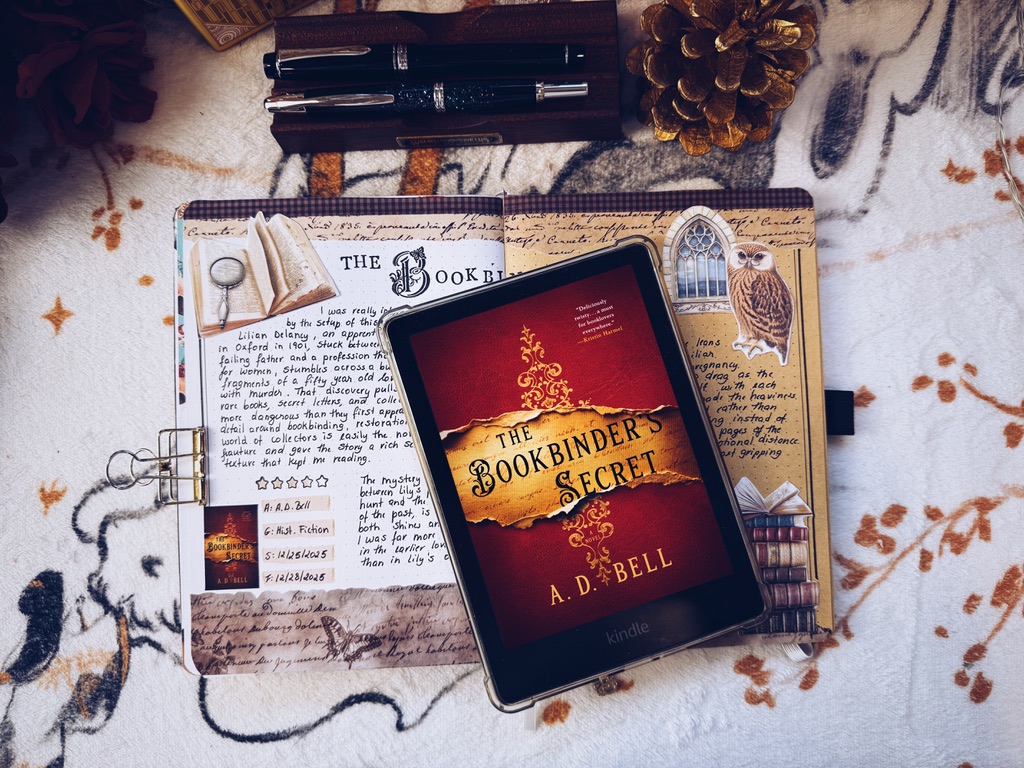 The Bookbinder's Secret Reading Journal Spread