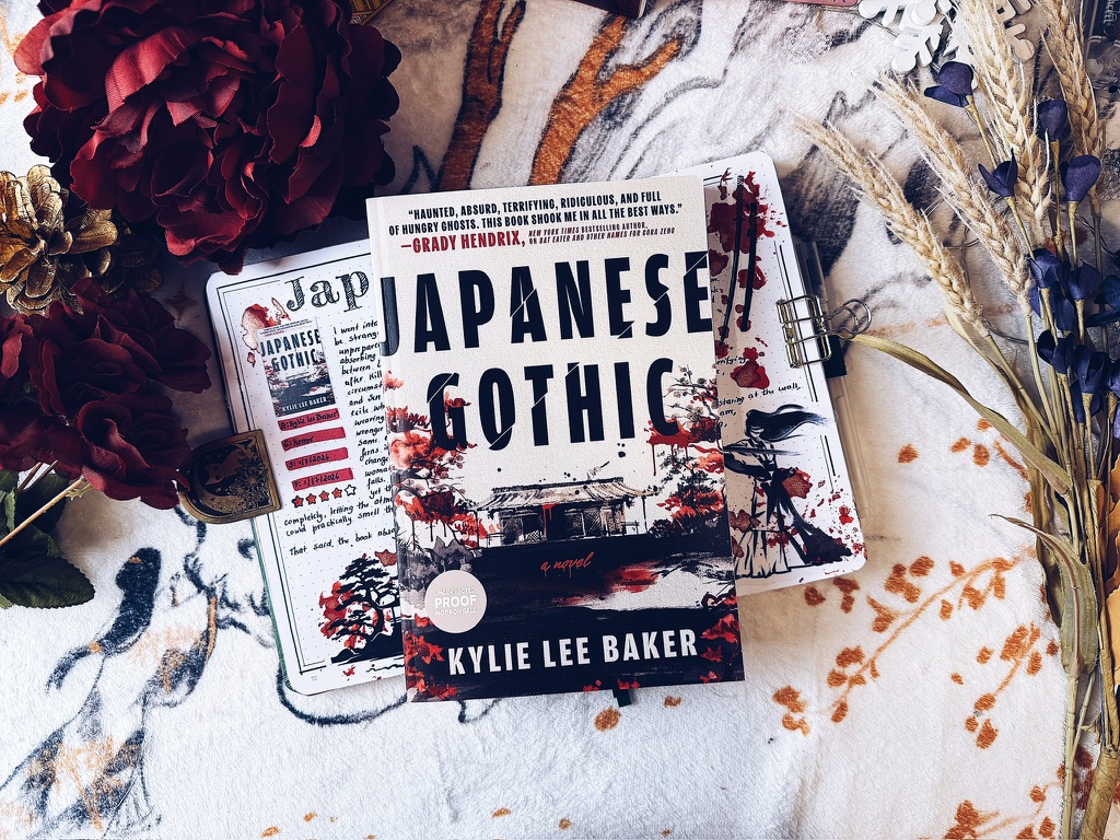 Japanese Gothic Reading Journal Spread