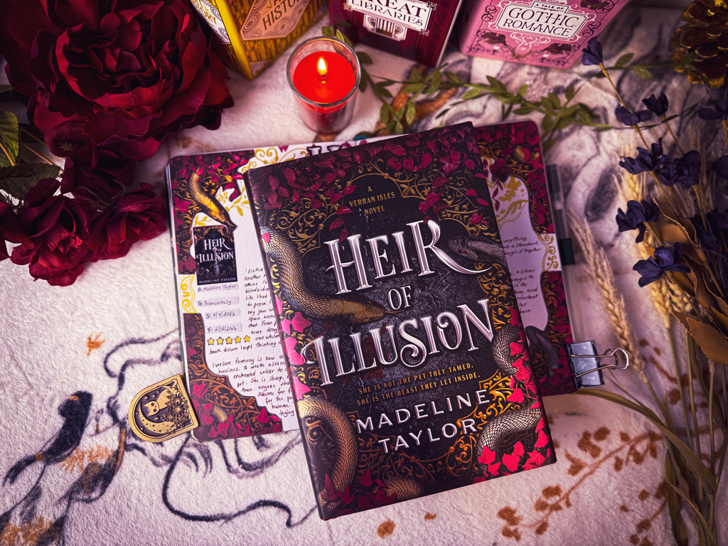 Heir of Illusion Reading Journal Spread