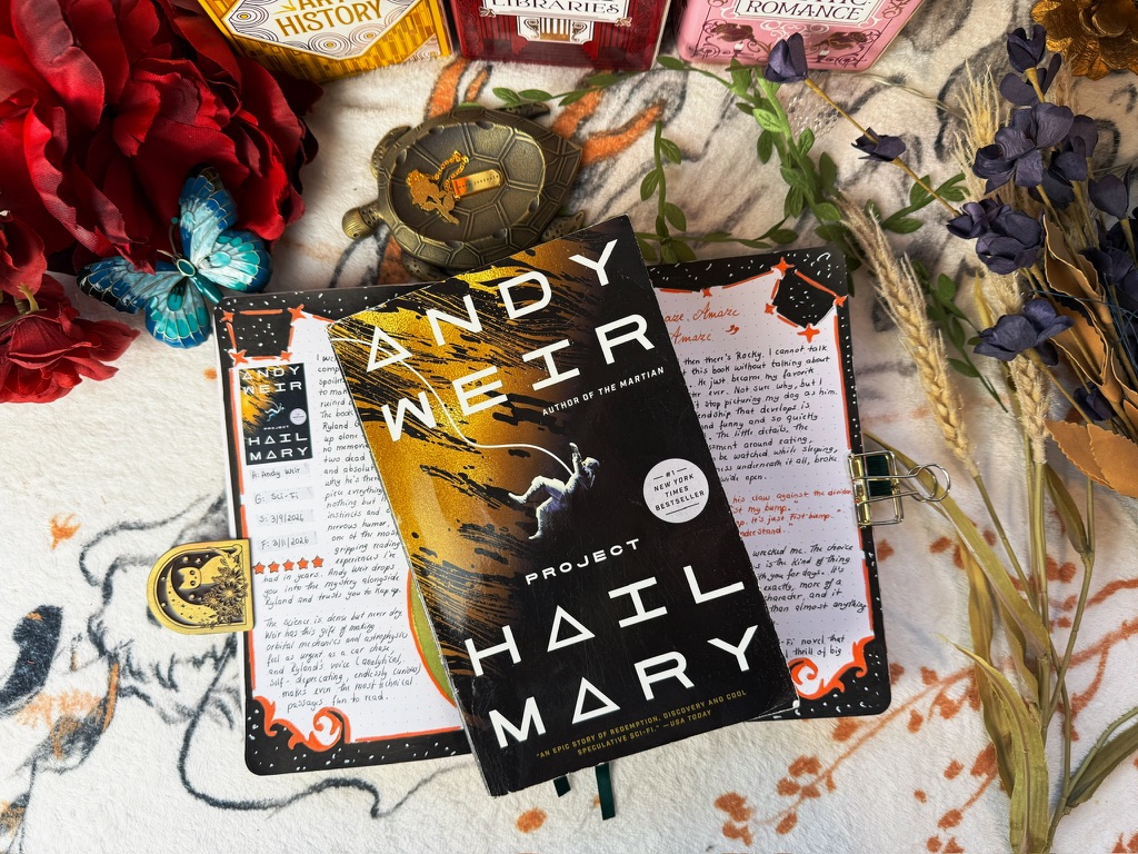 Project Hail Mary Reading Journal Spread