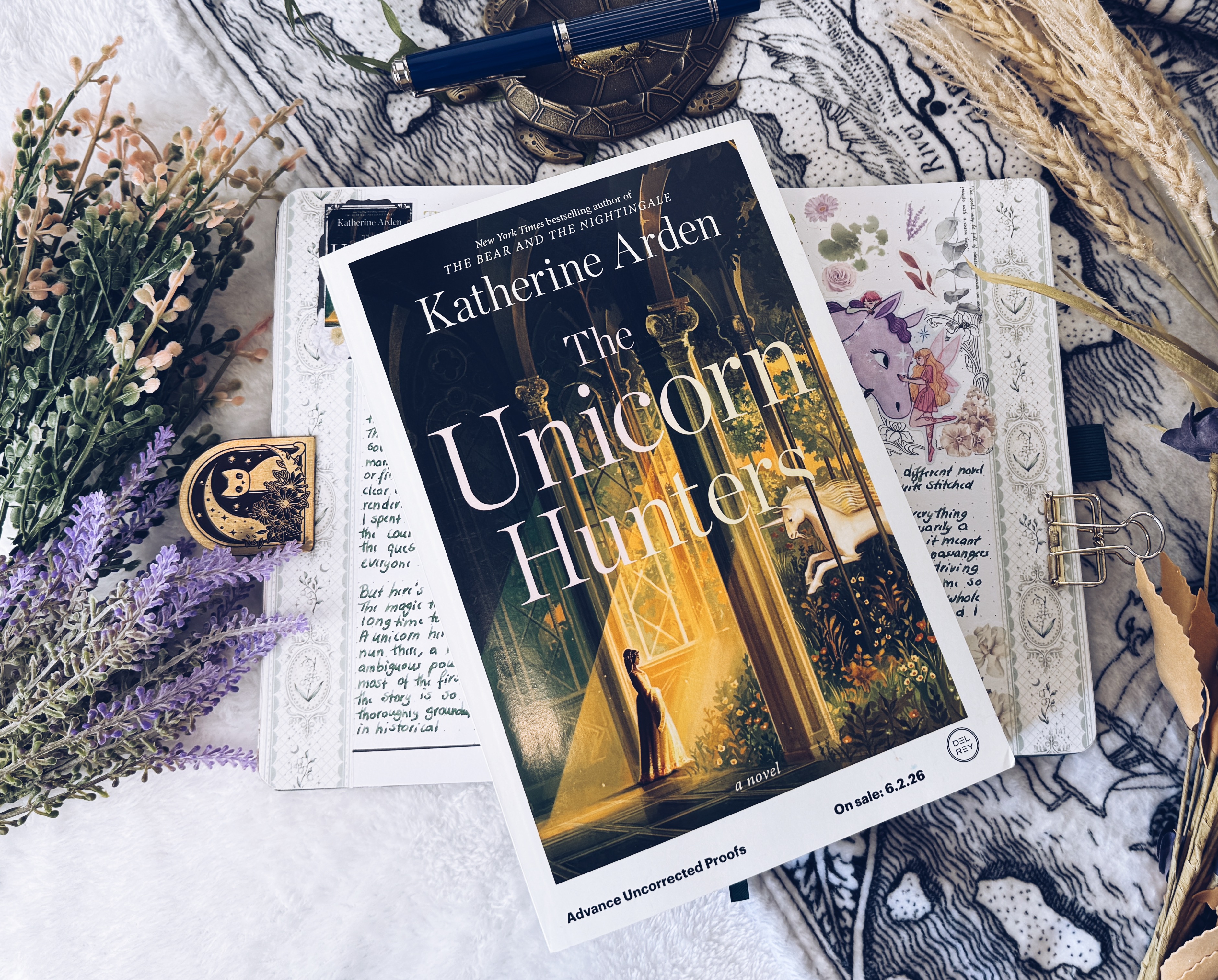 The Unicorn Hunters Reading Journal Spread