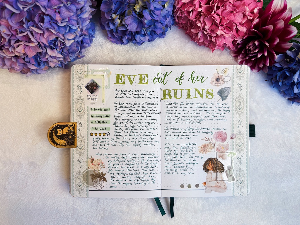 Eve Out of Her Ruins Reading Journal Spread