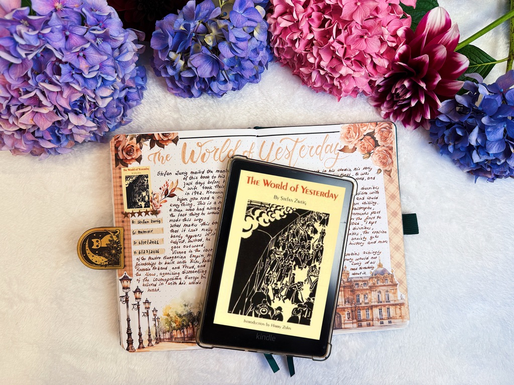 The World of Yesterday Reading Journal Spread