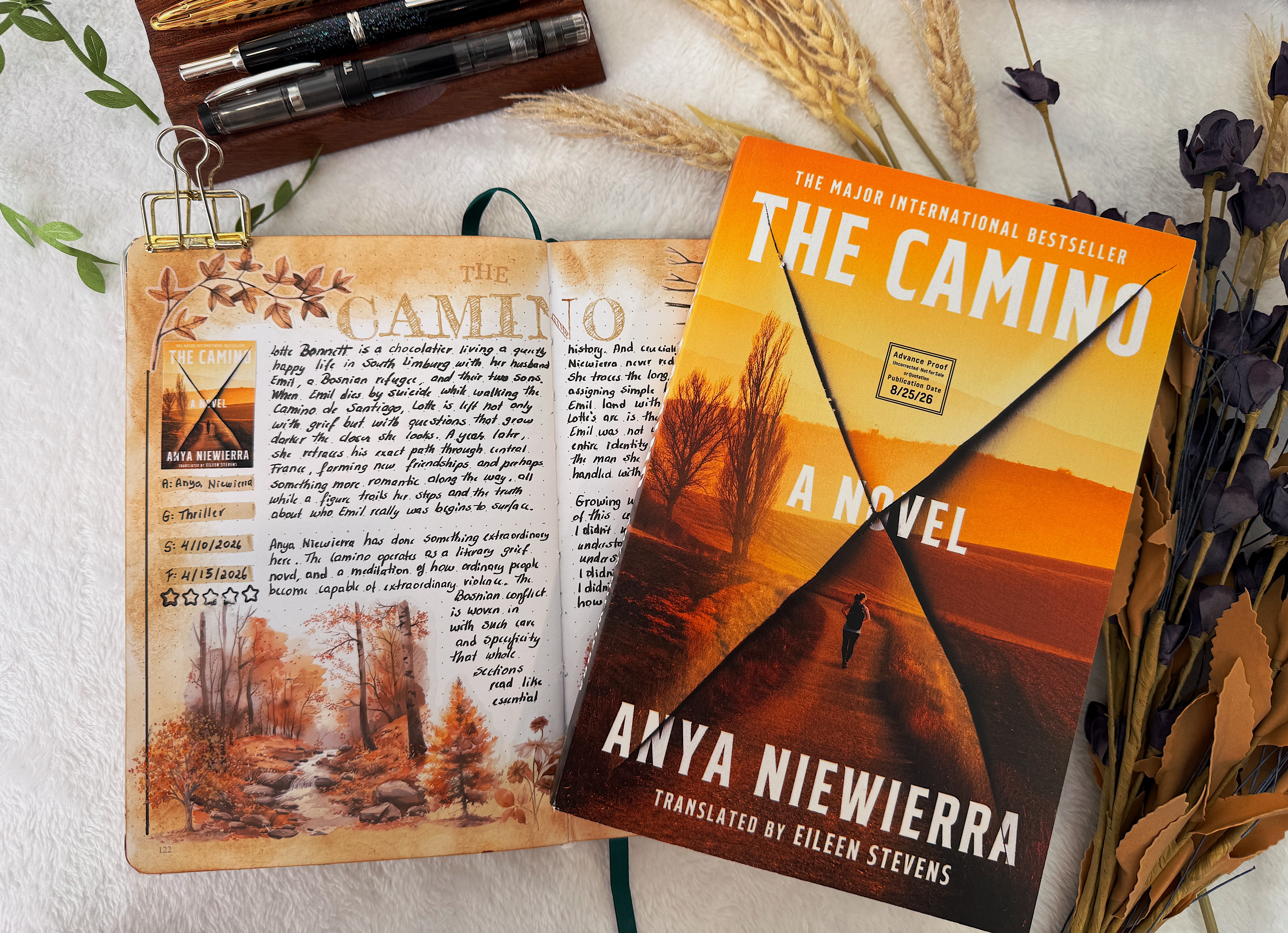 The Camino Reading Journal Spread