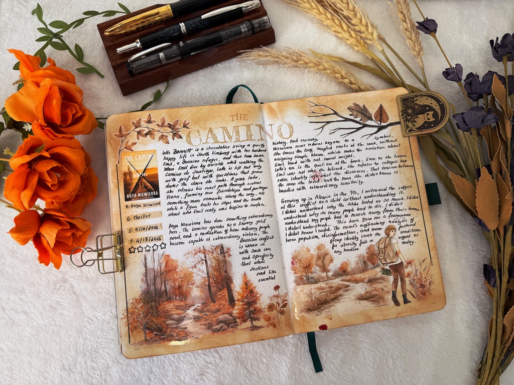 The Camino Reading Journal Spread