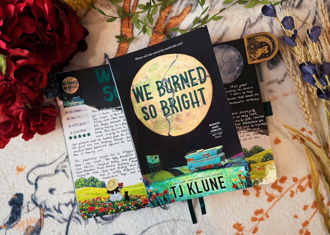 We Burned so Bright Reading Journal Spread