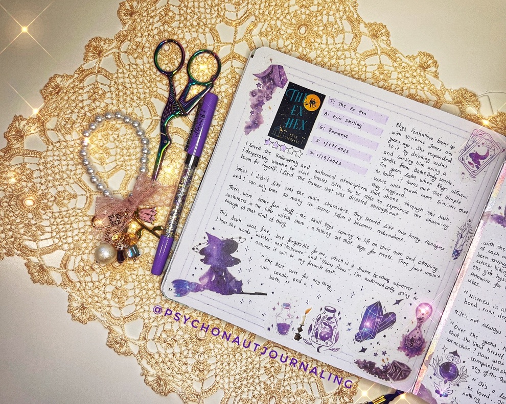 The Ex Hex Reading Journal Spread