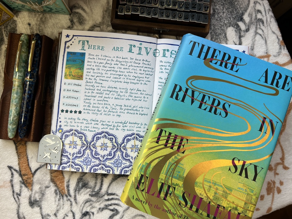 There Are Rivers in the Sky Reading Journal Spread
